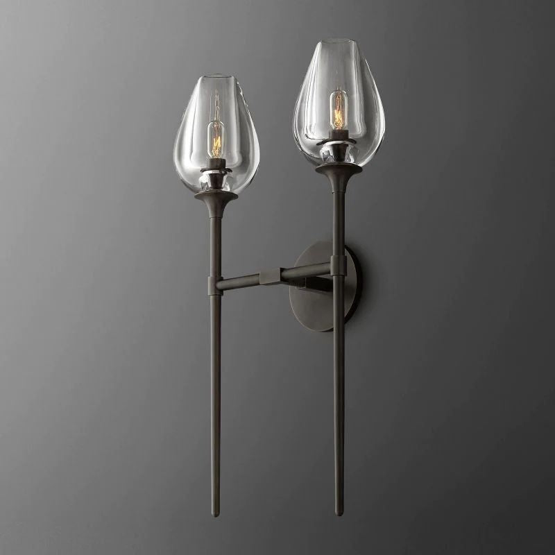 Tulip Glass Wall Sconce