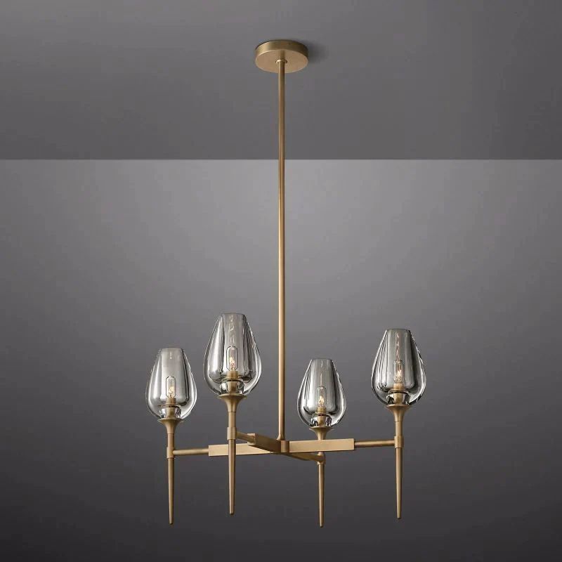 Tulip Series Glass Round Chandelier