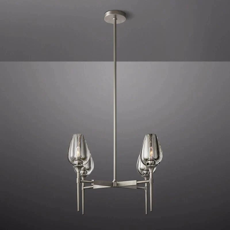 Tulip Series Glass Round Chandelier