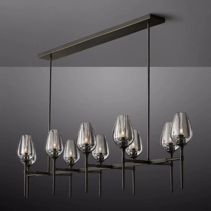 Tulip Linear Dining Room Chandelier 65''