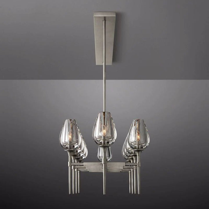 Tulip Series Glass Linear Chandelier