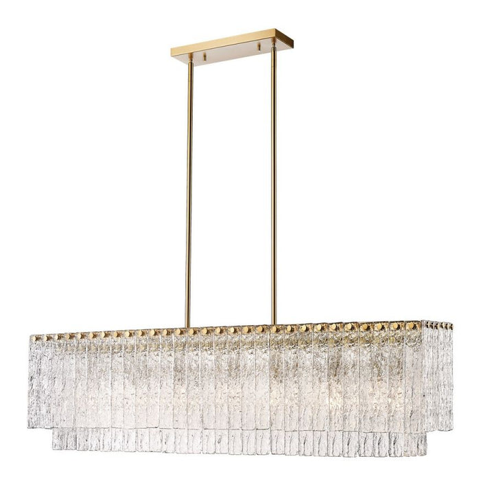 Verba Glass Linear Chandelier