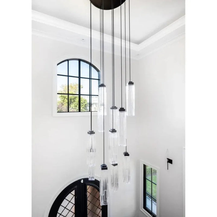 Varte Glass Round Chandelier