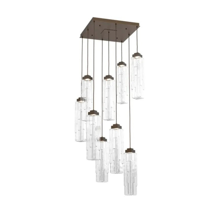 Varte Glass Square Chandelier