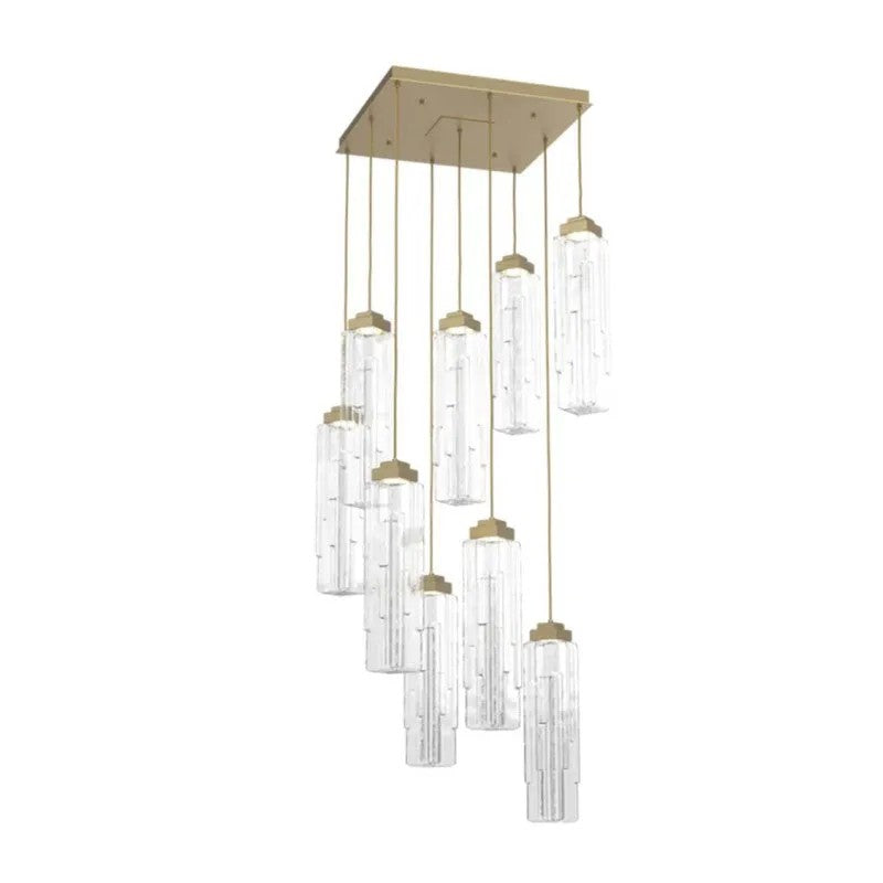 Varte Glass Square Chandelier