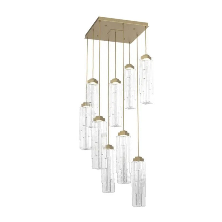 Varte Glass Square Chandelier