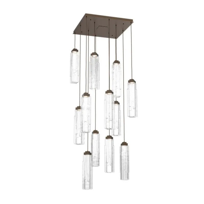 Varte Glass Square Chandelier