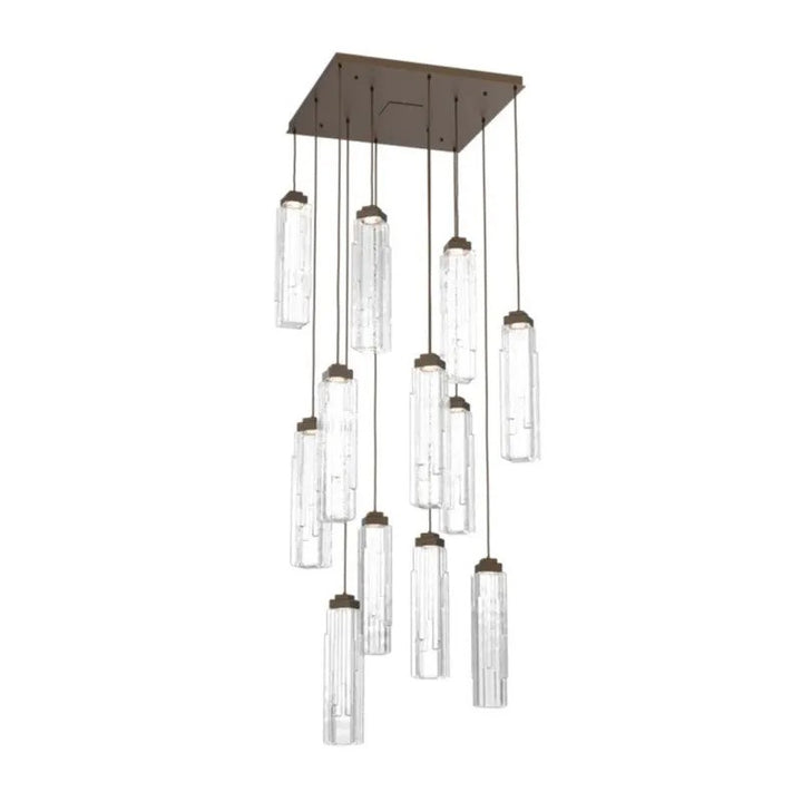 Varte Glass Square Chandelier