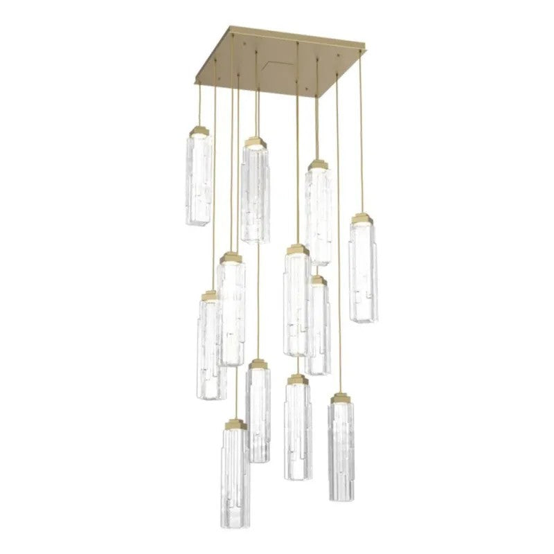 Varte Glass Square Chandelier