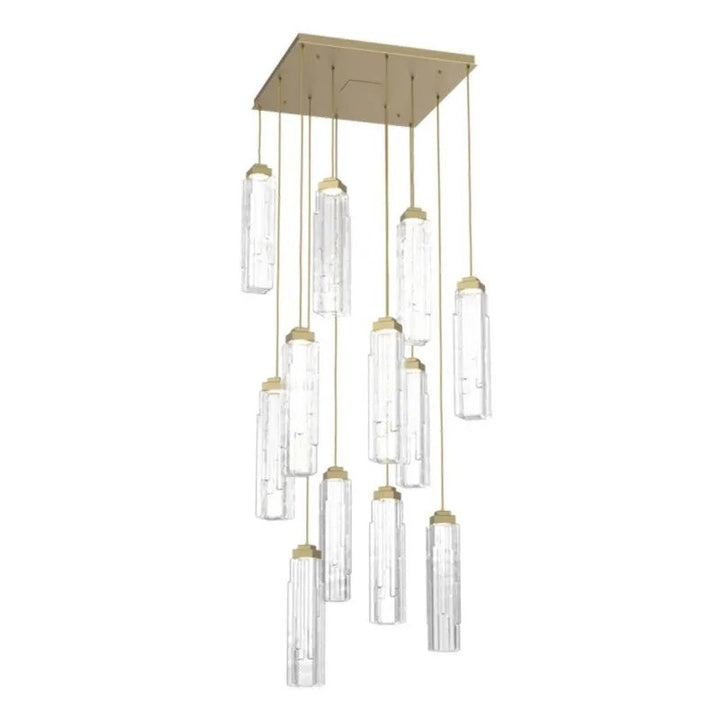 Varte Glass Square Chandelier