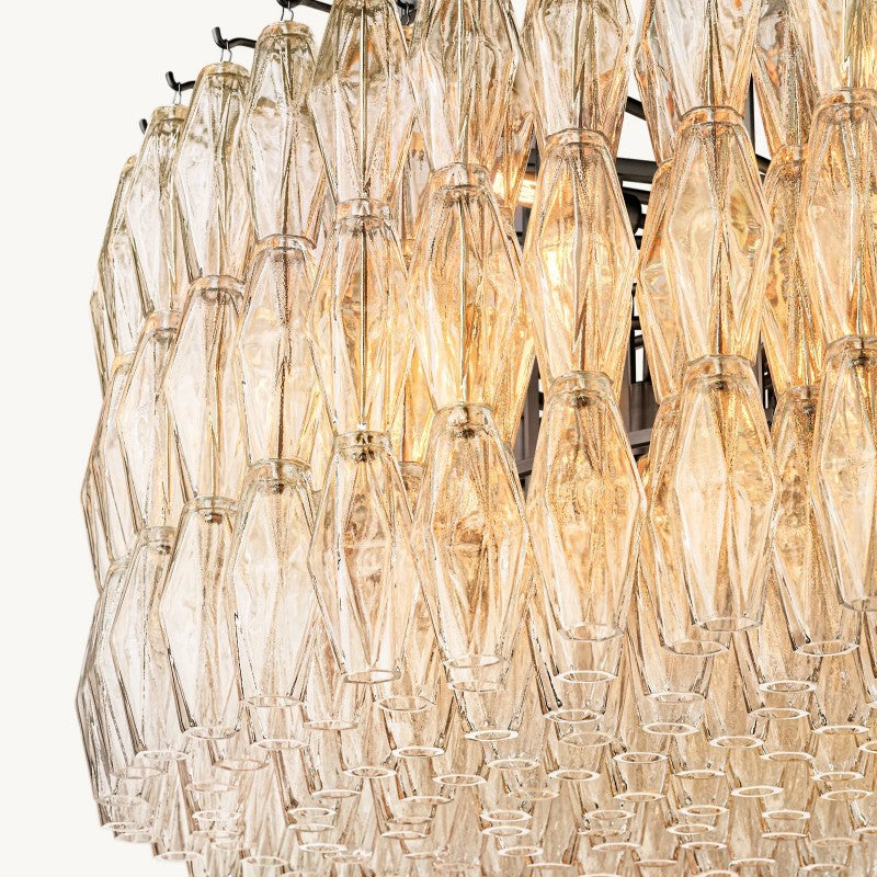 Vicky Clear Glass Round Chandelier 47"