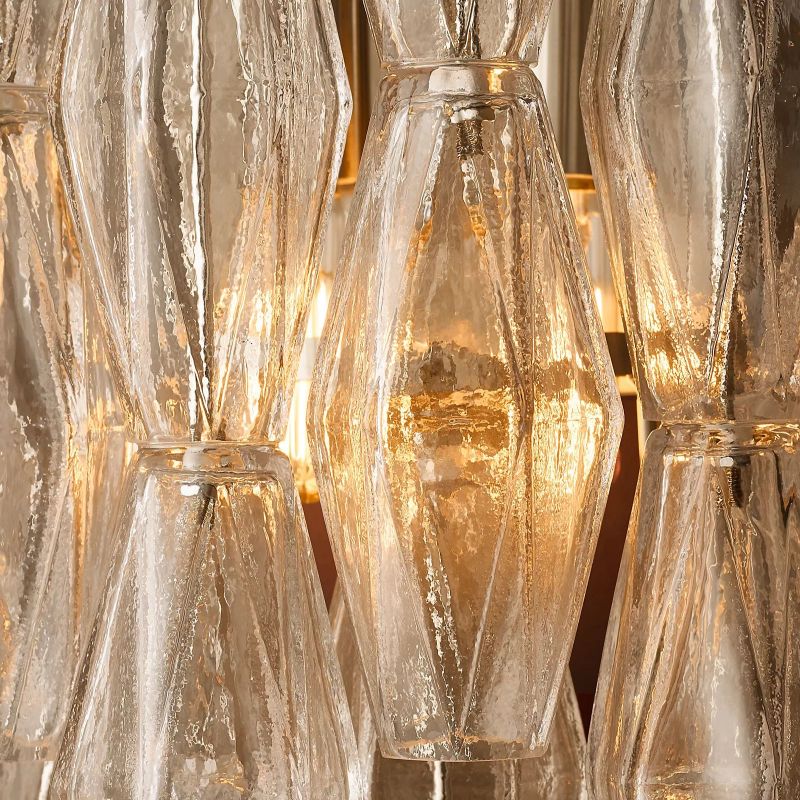Vicky Clear Glass Short Bedroom Wall Sconce