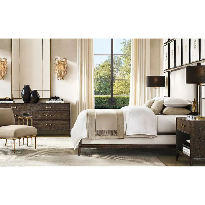 Vicky Clear Glass Short Bedroom Wall Sconce