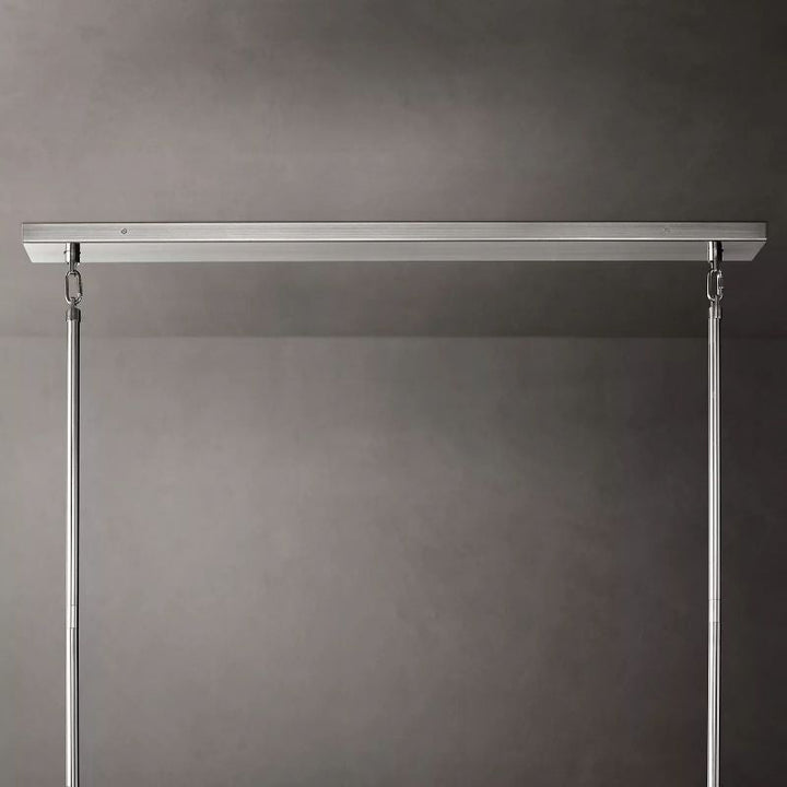 Vicky Clear Glass Tiered Rectangular Chandelier