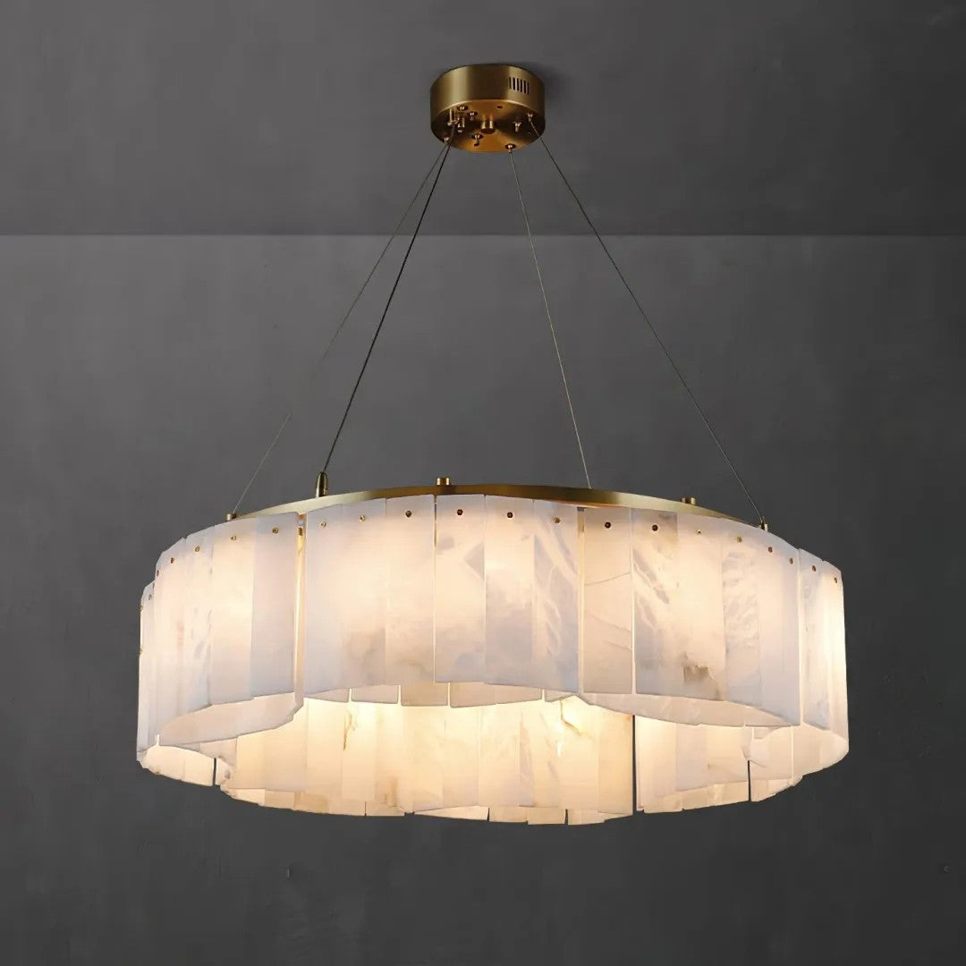 Villar Alabaster Round Chandelier