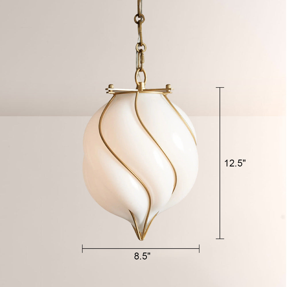 Virgil Small Glass Pendant