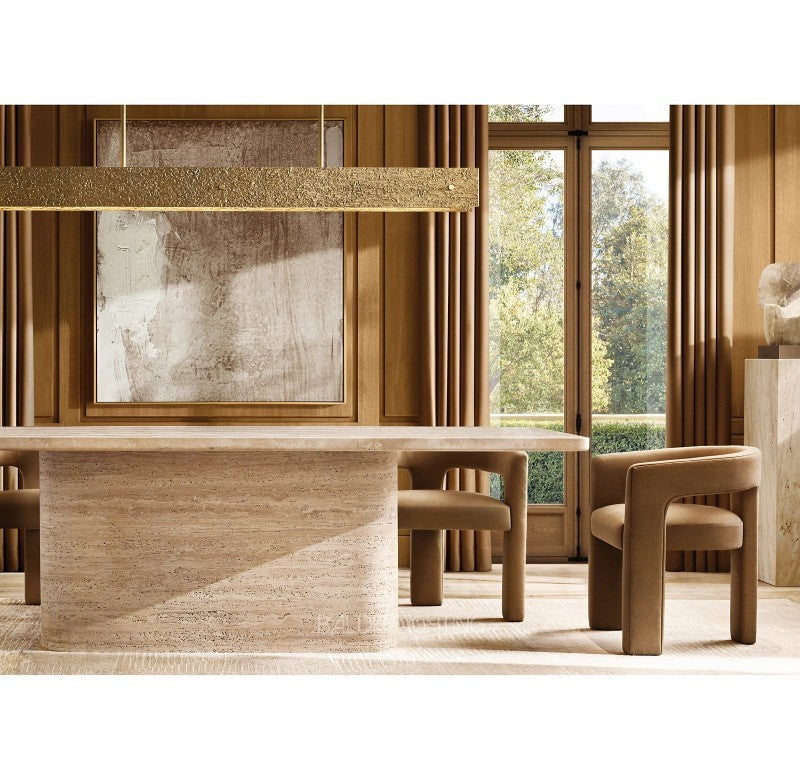 Vitolar Carved Rectangular Dining Table