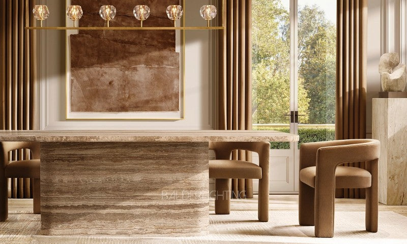 Vitolar Carved Rectangular Dining Table