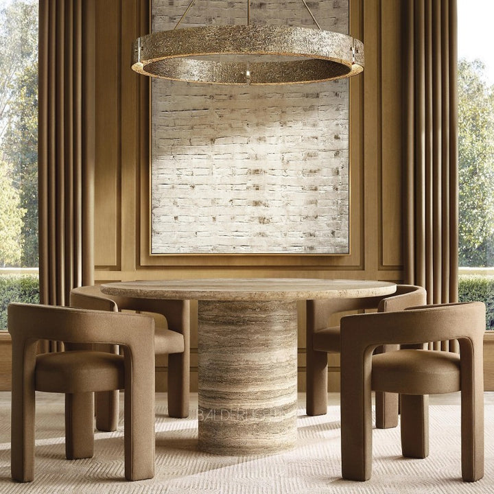 Vitolar Carved Round Dining Table