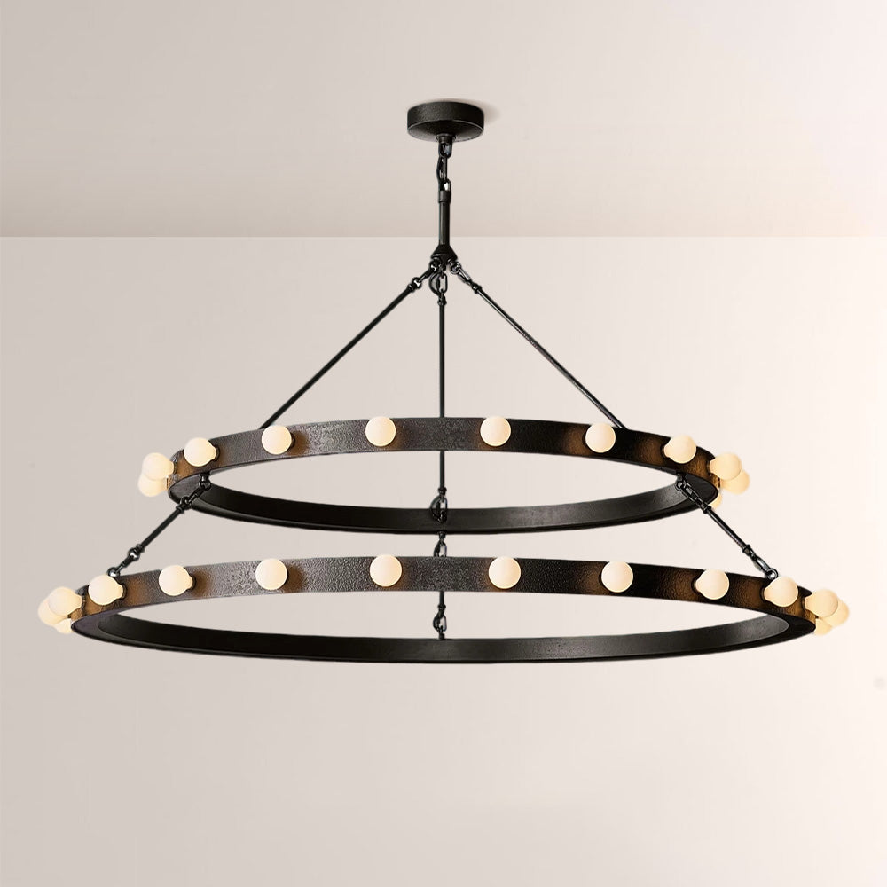 Vitza Round Two Tiered Chandelier