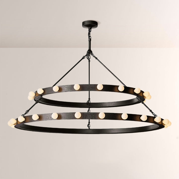 Vitza Round Two Tiered Chandelier