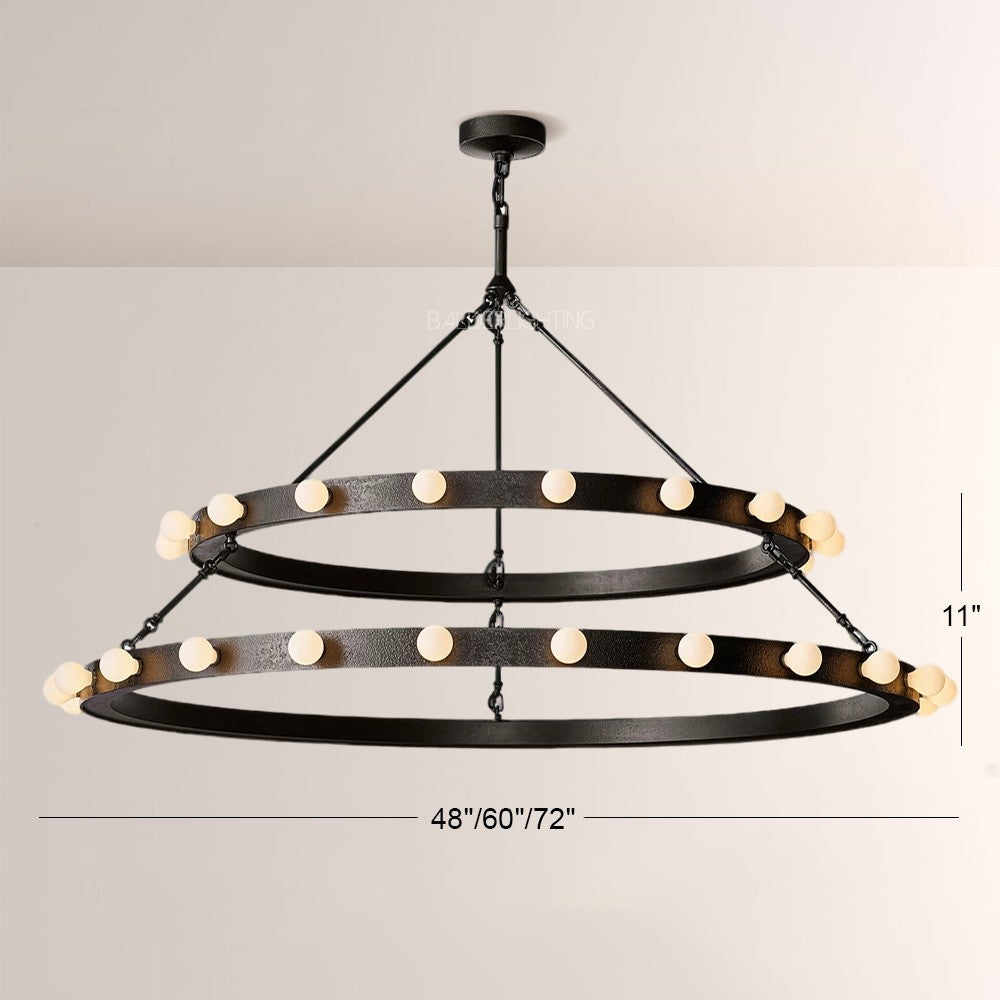 Vitza Round Two Tiered Chandelier