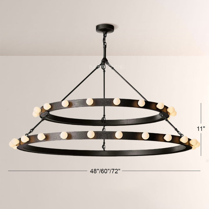 Vitza Round Two Tiered Chandelier