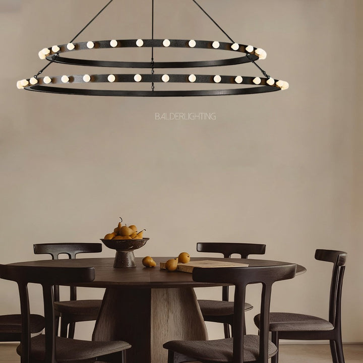 Vitza Round Two Tiered Chandelier