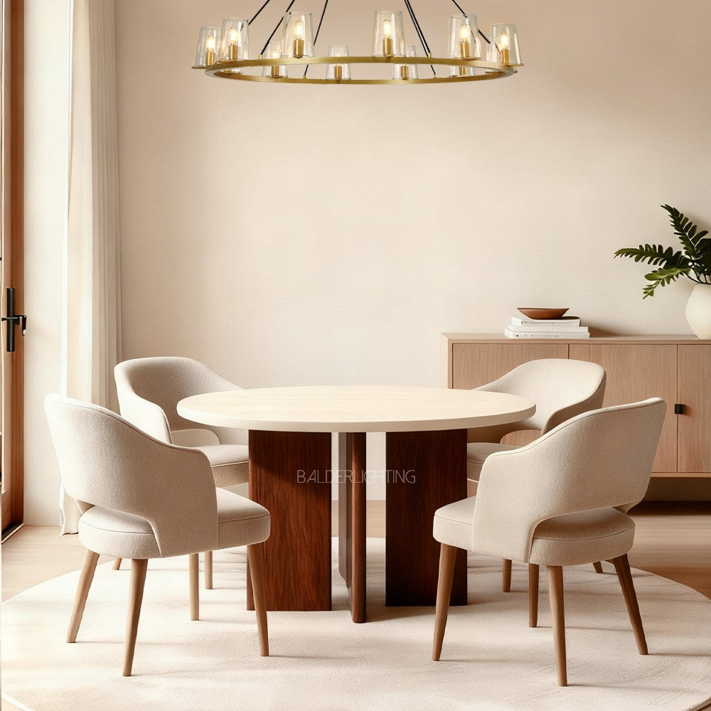 Vivlen Cross-Base Rectangular Dining Table