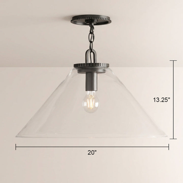 Wescott Cone Flush Mount