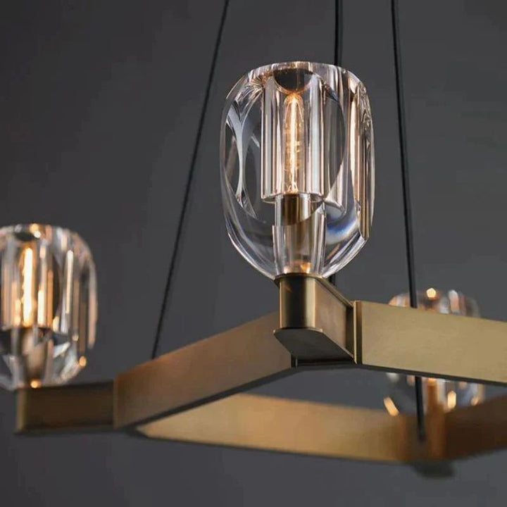 Xenia  Contemporary 8-Lights Dining Chandelier
