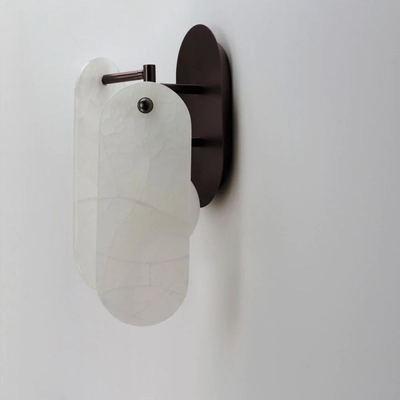 Studio M Alabaster Megalith Wall Sconce