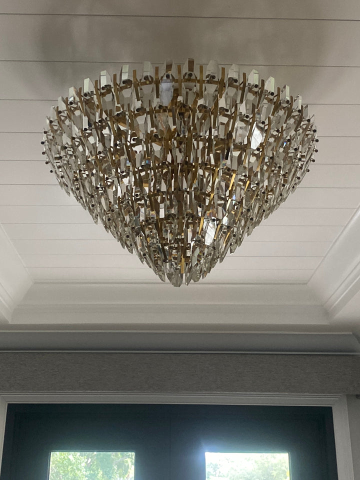 Sol Round Odeon Crystal Tiered Chandelier