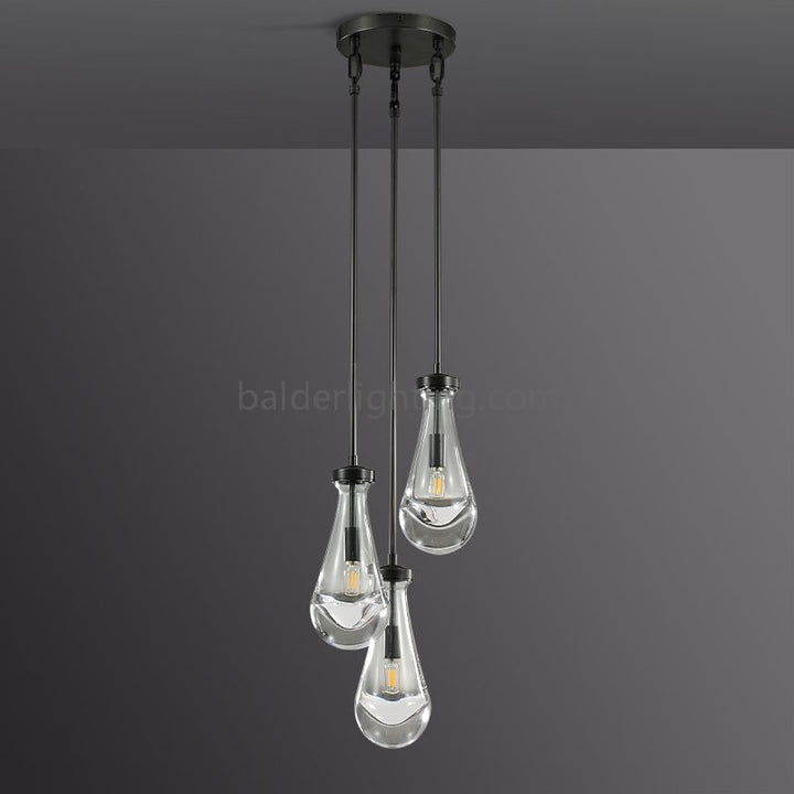 Raindrop Rod Chandelier 8"