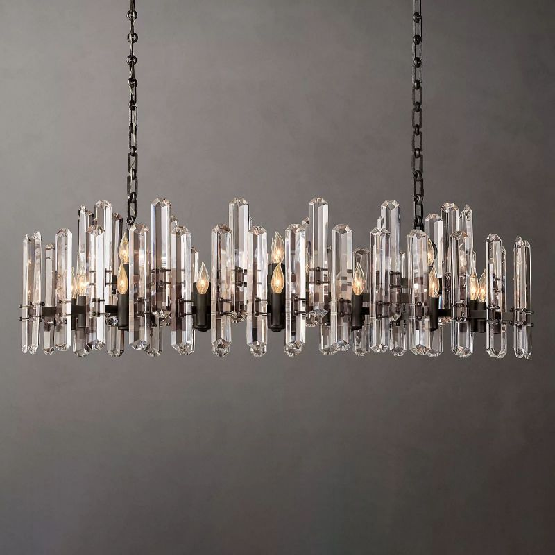 Abigail Prism Linear Chandelier 54"