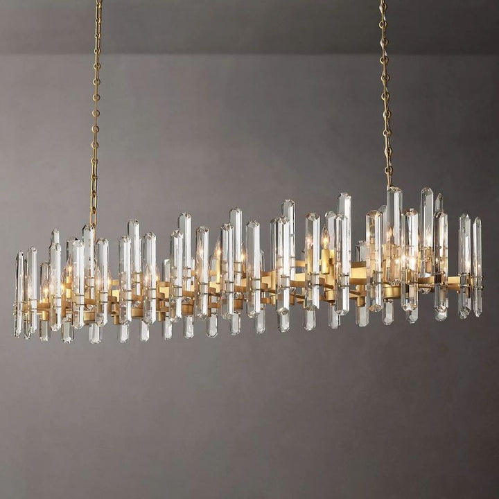 Abigail Prism Linear Chandelier 72"