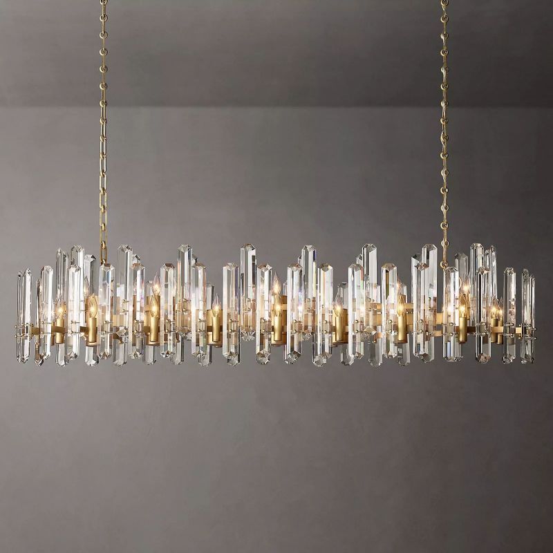 Abigail Prism Linear Chandelier 72"