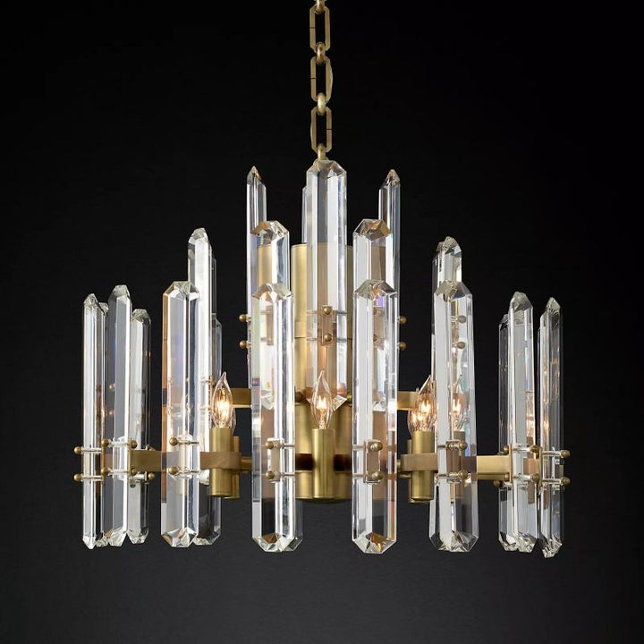 Abigail Prism Round Chandelier 24"