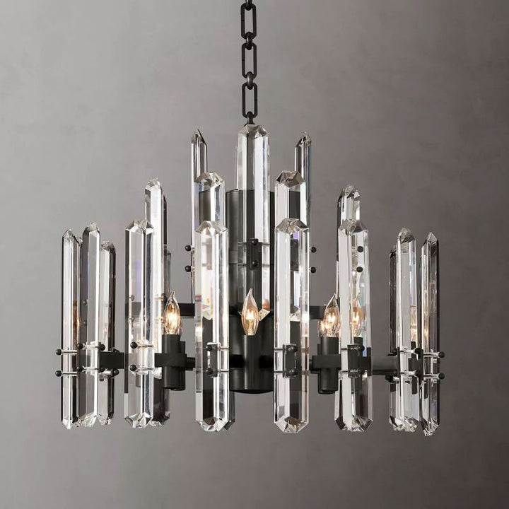 Abigail Prism Round Chandelier 24"