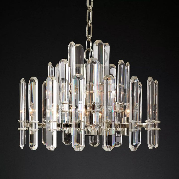 Abigail Prism Round Chandelier 24"