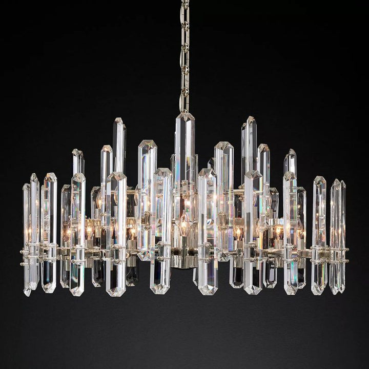 Abigail Prism Round Chandelier 36"