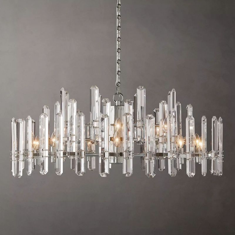 Abigail Prism Round Chandelier 48"