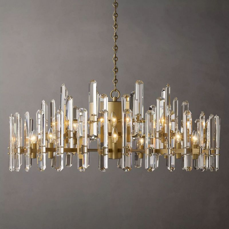 Abigail Prism Round Chandelier 48"