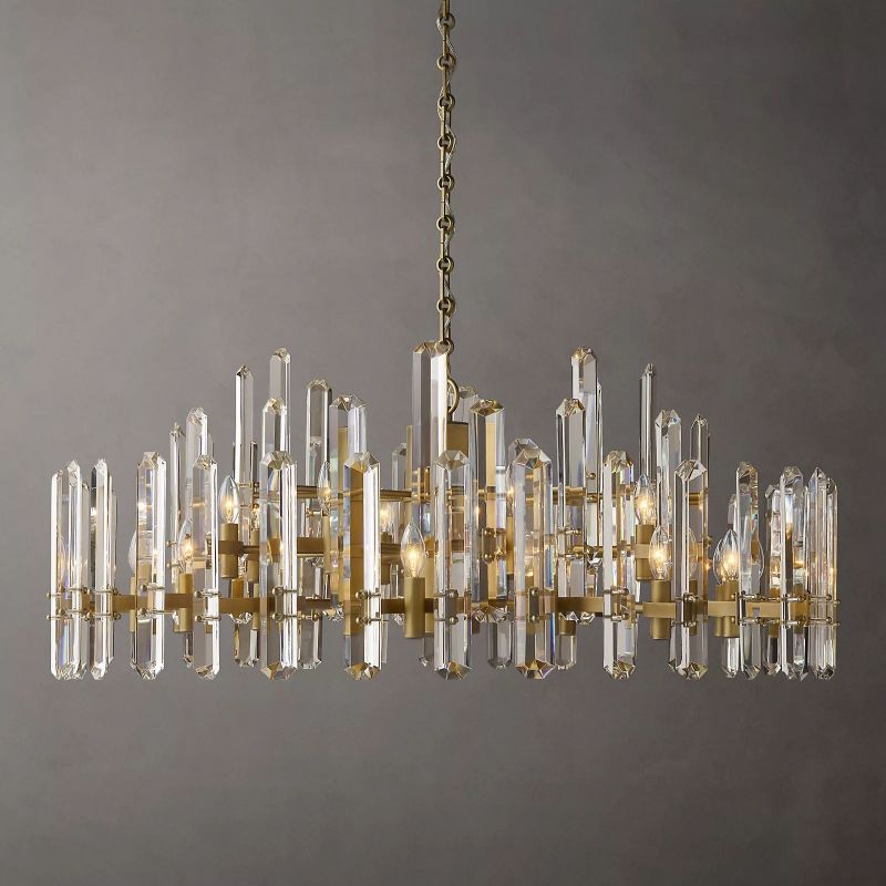 Abigail Prism Round Chandelier 48"