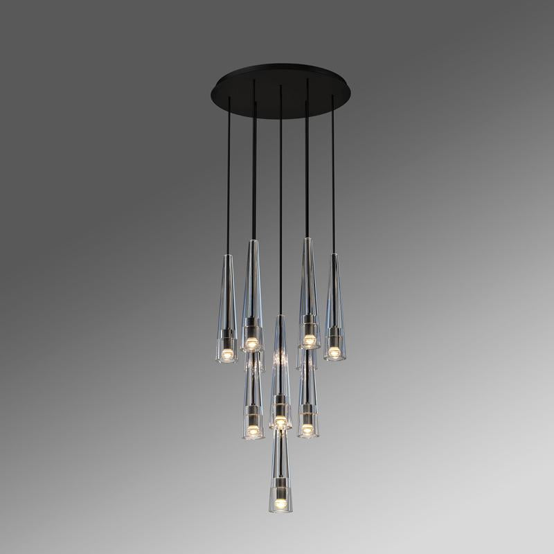 Abner Round Crystal Chandelier