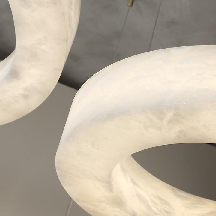 Alabaster Globle Chandelier Light