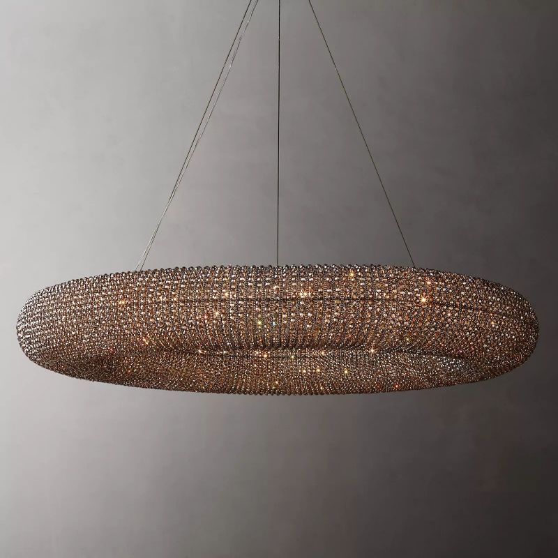 Alison Crystal Round LED Chandelier 60"