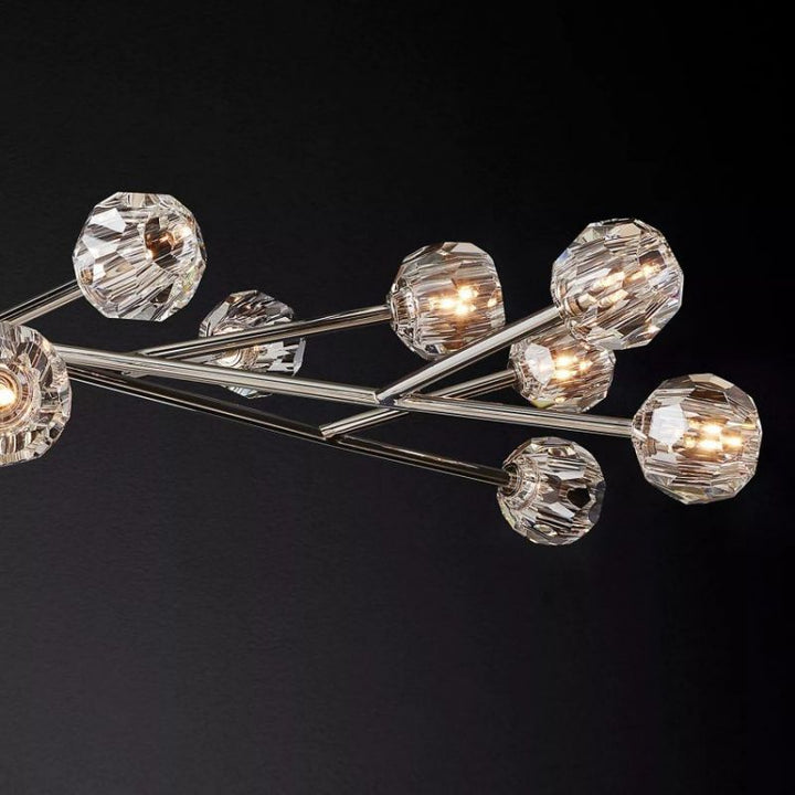 Balle Clear Crystal Chandelier D36"