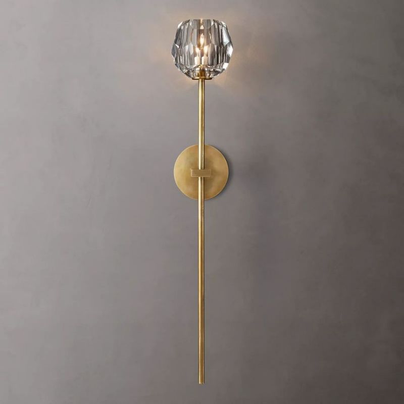 Balle Clear Crystal Grand Wall Sconce