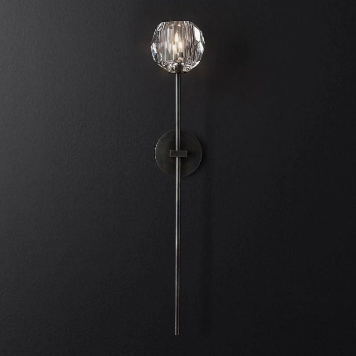 Balle Clear Crystal Grand Wall Sconce